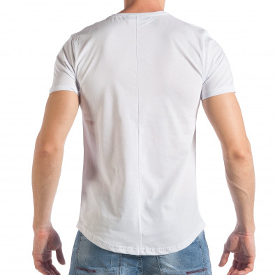 Ανδρική λευκή κοντομάνικη μπλούζα SAW tsf290318-46 3