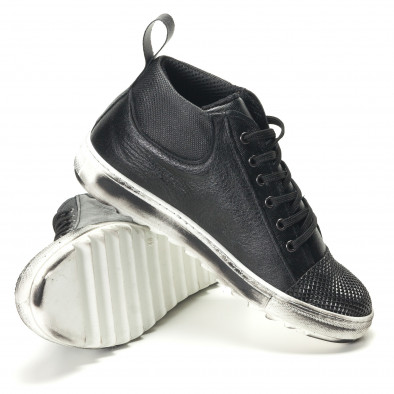 Ανδρικά μαύρα sneakers Passi it140916-23 4