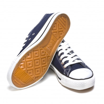 Ανδρικά γαλάζια sneakers Dilen it170315-6 4