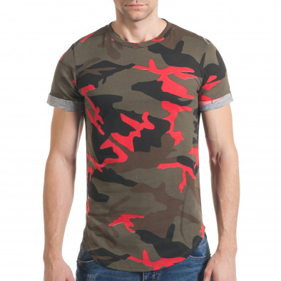 Ανδρική καμουφλαζ κοντομάνικη μπλούζα Roberto Garino it030217-2 2
