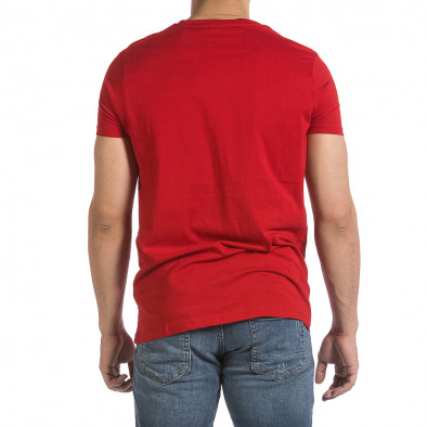 Hey Boy Ανδρική κόκκινη κοντομάνικη μπλούζα Y14 it040621-13 3