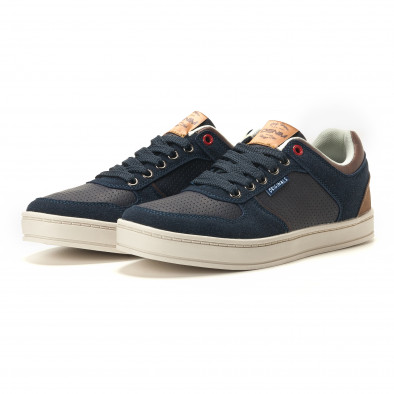 Ανδρικά γαλάζια sneakers Montefiori it260117-16 3