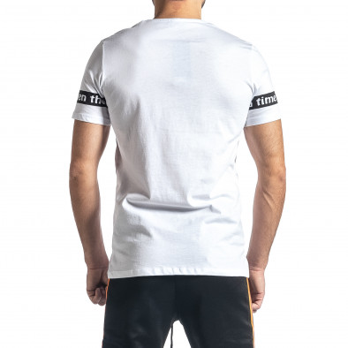 Ανδρική λευκή κοντομάνικη μπλούζα Lagos tr010221-9 3
