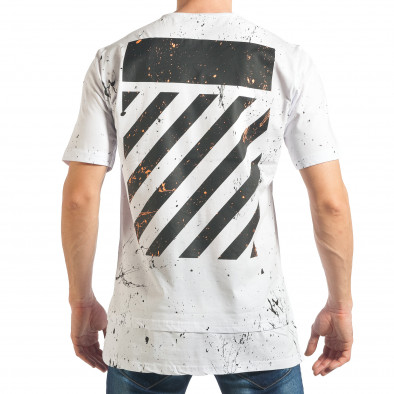 Ανδρική λευκή κοντομάνικη μπλούζα Black Island tsf020218-27 3