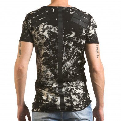 Ανδρική μαύρη κοντομάνικη μπλούζα 2Y Premium tsf060416-2 3