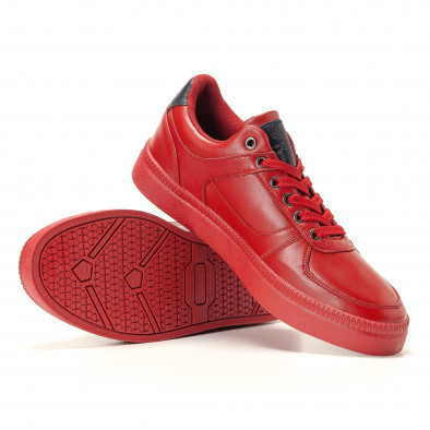 Ανδρικά κόκκινα sneakers Montefiori it200917-20 4