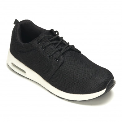 Ανδρικά μαύρα αθλητικά παπούτσια Reeca it050816-2 3