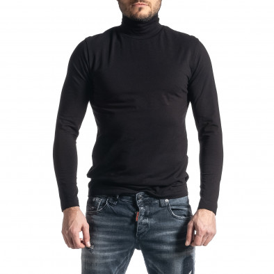 Ανδρική μαύρη μπλούζα Duca Homme it010221-68 2