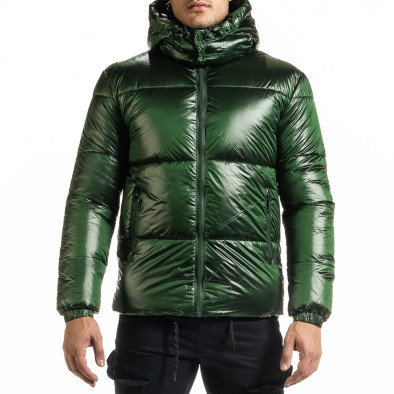 Ανδρικό πράσινο χειμωνιάτικο μπουφάν Duca Homme it301020-5 2