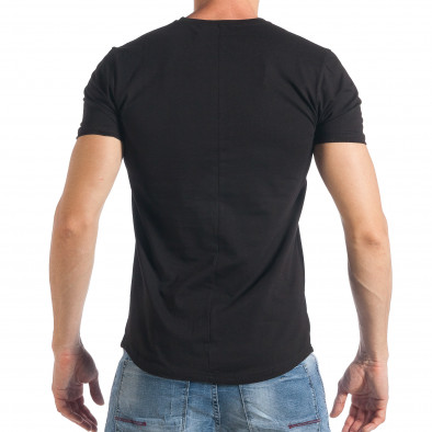 Ανδρική μαύρη κοντομάνικη μπλούζα SAW tsf290318-45 3