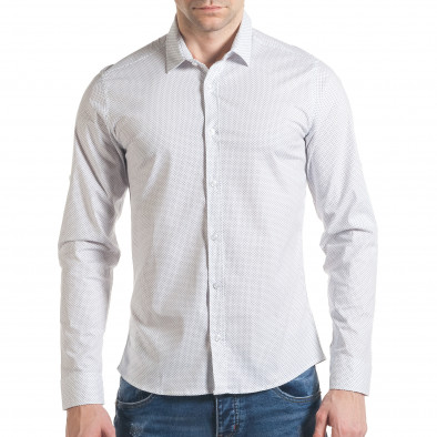 Ανδρικό λευκό πουκάμισο Mario Puzo tsf070217-11 2