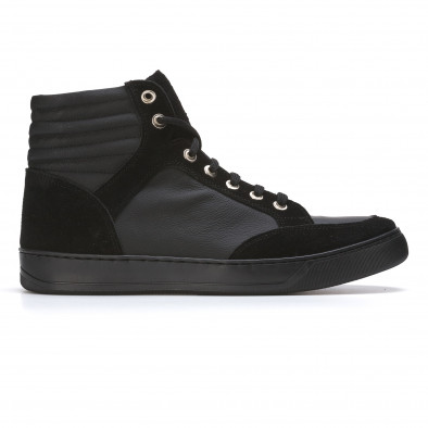 Ανδρικά μαύρα sneakers Martin Pescatore It050216-3 2