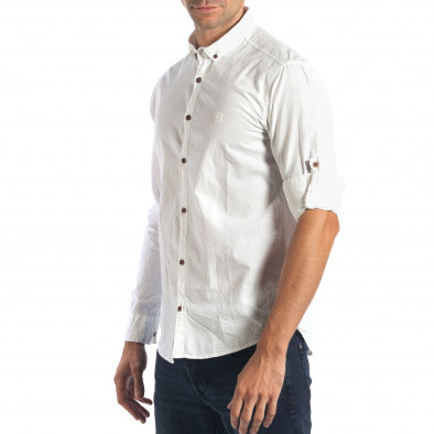 Ανδρικό λευκό πουκάμισο Mario Puzo tsf270917-1 4