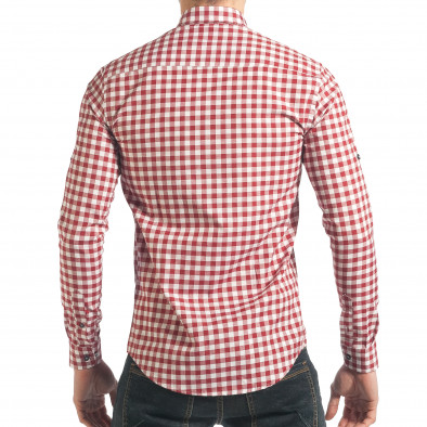 Ανδρικό κόκκινο πουκάμισο Mario Puzo tsf220218-4 4