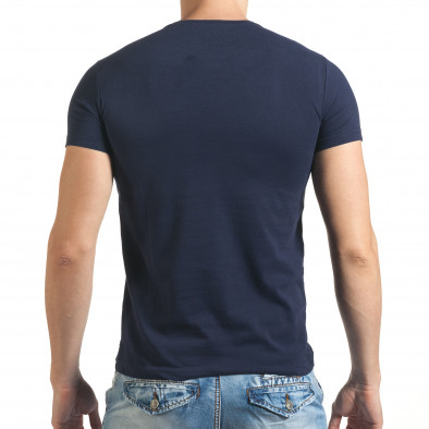 Ανδρική γαλάζια κοντομάνικη μπλούζα Just Relax il140416-41 3