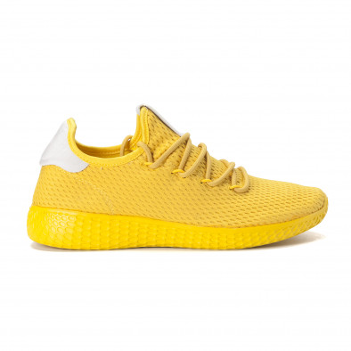 Ανδρικά κίτρινα αθλητικά παπούτσια ελαφρύ μοντέλο it020618-5 2