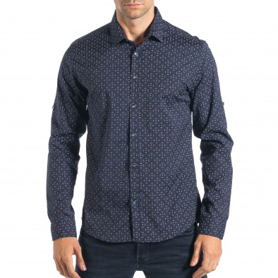 Ανδρικό γαλάζιο πουκάμισο Mario Puzo tsf270917-4 2