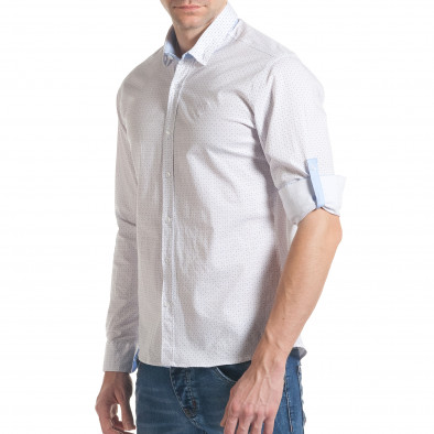 Ανδρικό λευκό πουκάμισο Mario Puzo tsf070217-5 4
