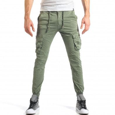 Ανδρικό πράσινο παντελόνι Caleb it290118-1 2