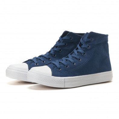 Ανδρικά γαλάζια sneakers Bella Comoda it260117-54 2