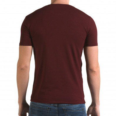 Ανδρική κόκκινη κοντομάνικη μπλούζα Lagos il120216-45 3