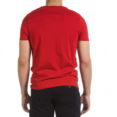 Ανδρική κόκκινη κοντομάνικη μπλούζα Hey Boy it040621-8 3