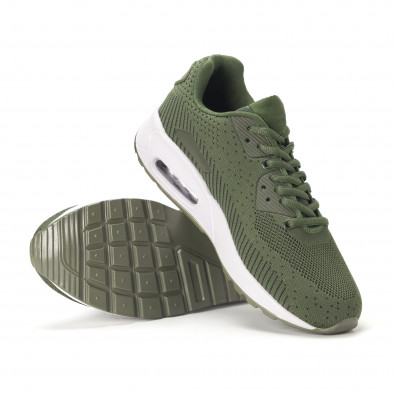 Ανδρικά πράσινα αθλητικά παπούτσια με σόλες αέρα it020618-8 4