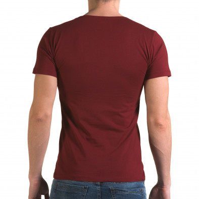 Ανδρική κόκκινη κοντομάνικη μπλούζα Lagos il120216-27 3