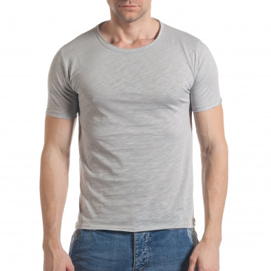 Ανδρική γκρι κοντομάνικη μπλούζα Enjoy it030217-5 2