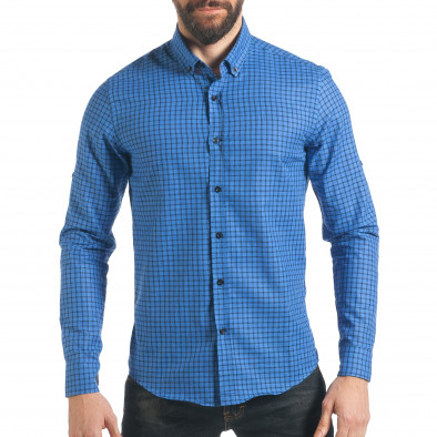 Ανδρικό γαλάζιο πουκάμισο Mario Puzo tsf220218-2 2