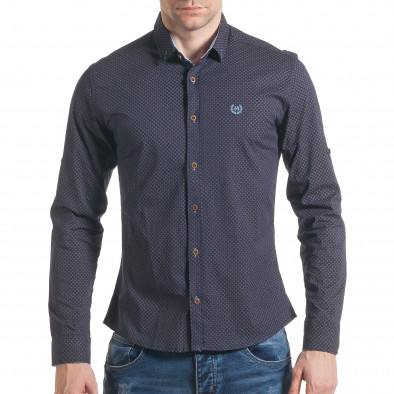 Ανδρικό γαλάζιο πουκάμισο Mario Puzo tsf070217-4 2