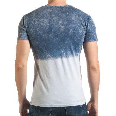 Ανδρική γαλάζια κοντομάνικη μπλούζα Lagos il140416-55 3