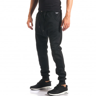 Ανδρικό μαύρο παντελόνι jogger Marshall it160816-20 4