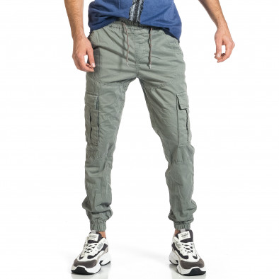 Ανδρικό πράσινο παντελόνι cargo jogger 8201 tr270421-2 2