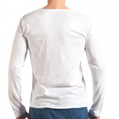 Ανδρική λευκή μπλούζα Man it260416-51 3