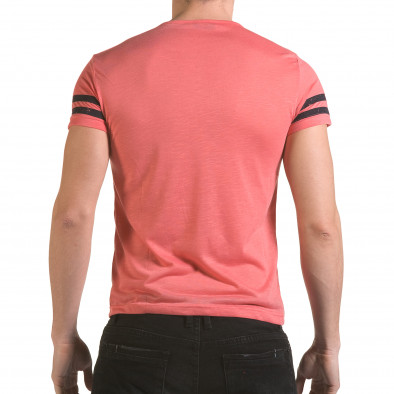 Ανδρική ροζ κοντομάνικη μπλούζα Franklin il170216-3 3