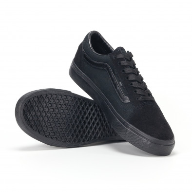 Ανδρικά μαύρα υφασμάτινα sneakers Old Skool it160318-25 5