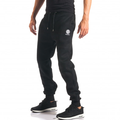 Ανδρικό μαύρο παντελόνι jogger Marshall it160816-18 4