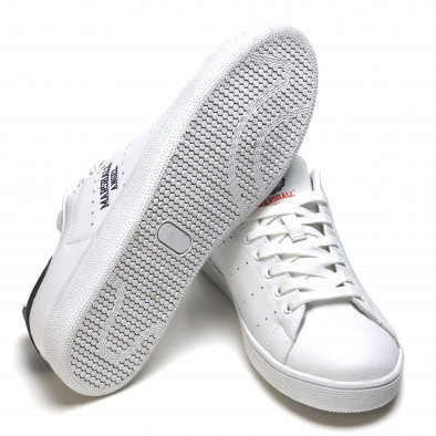 Ανδρικά λευκά sneakers Marshall it110316-100 4