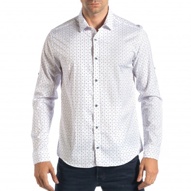 Ανδρικό λευκό πουκάμισο Mario Puzo tsf270917-3 2