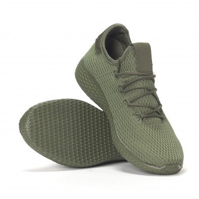 Ανδρικά πράσινα ελαφριά αθλητικά παπούτσια All-green it240418-7 4