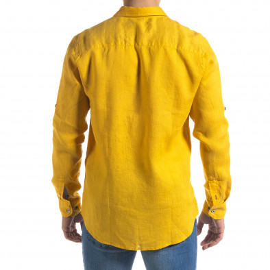 Ανδρικό κίτρινο πουκάμισο RNT23 tr110320-95 3