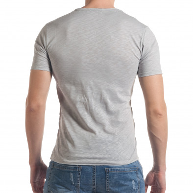 Ανδρική γκρι κοντομάνικη μπλούζα Enjoy it030217-12 3