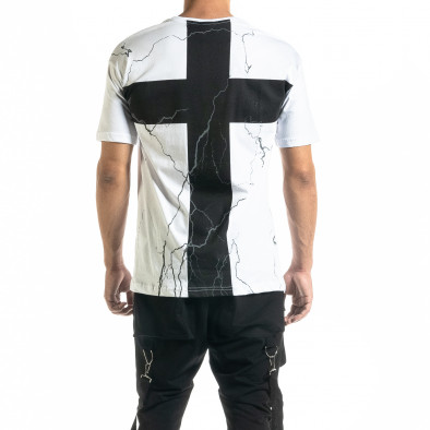 Ανδρική λευκή κοντομάνικη μπλούζα Black Island tr020920-23 3