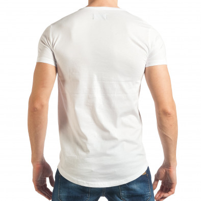 Ανδρική λευκή κοντομάνικη μπλούζα Breezy tsf020218-4 3