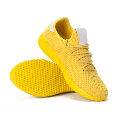 Ανδρικά κίτρινα αθλητικά παπούτσια ελαφρύ μοντέλο it020618-5 4