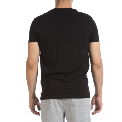 Ανδρική μαύρη κοντομάνικη μπλούζα Sweet Years it040621-15 3