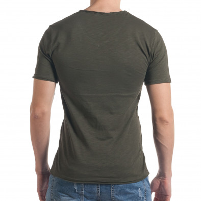 Ανδρική πράσινη κοντομάνικη μπλούζα Enjoy it030217-16 3