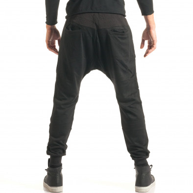 Ανδρικό μαύρο παντελόνι jogger Adrexx it181116-49 3