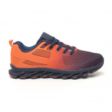 Ανδρικά μπλε-πορτοκαλί αθλητικά παπούτσια Blade it171019-1 2